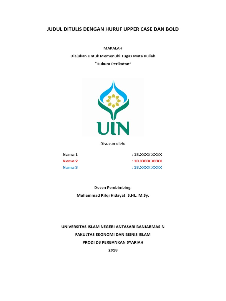 Template Makalah CMS | PDF