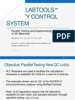 Parallel Testing and Implementing New QC Material