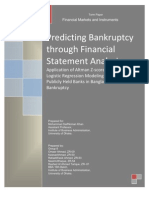 Predicting Bankruptcy Through Financial Statement Analysis
