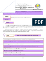 Week 1 Quarter 4: Distinguish Technical Terms Used in Research