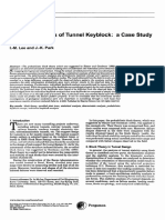 Stability Analysis of Tunnel Keyblock: A Case Study: I.-M. Lee and J.-K. Park