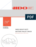 Nido Heavy Duty Battery Pallet Truck: MODEL: ND-EP-RPT-25C-1150-550-85