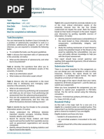 ISYS1002 Cybersecurity Assignment 1: Task Description