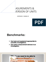 Measurements & Conversion of Units: Leopoldo C. Radan, JR
