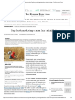 Food Production - Top Food-Producing States Face Rainfall Shortage - The Economic Times
