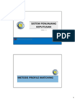 Metode Profile Matching