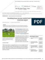 Farmers Income - Doubling Farm Income Needs Fresh Thinking - Centrum Report - The Economic Times