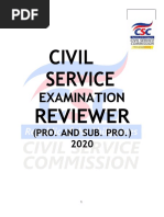 Civil Service Exam Reviewer 2020