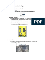 Tratamiento de La Potabilización Del Agua