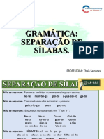 Gramática Separação de Sílabas - U3