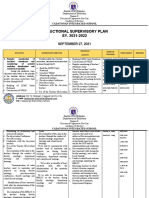 Intructional Supervisory Plan SY. 2021-2022: SEPTEMBER 27, 2021