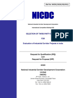 Nicdc: Selection of Third-Party Evaluator FOR Evaluation of Industrial Corridor Projects in India