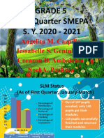 GRADE 5 Smepa Report 1st Quarter S.Y. 2020-2021