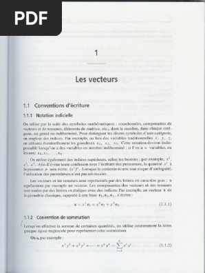 Dunod - Calcul Tensoriel I | PDF