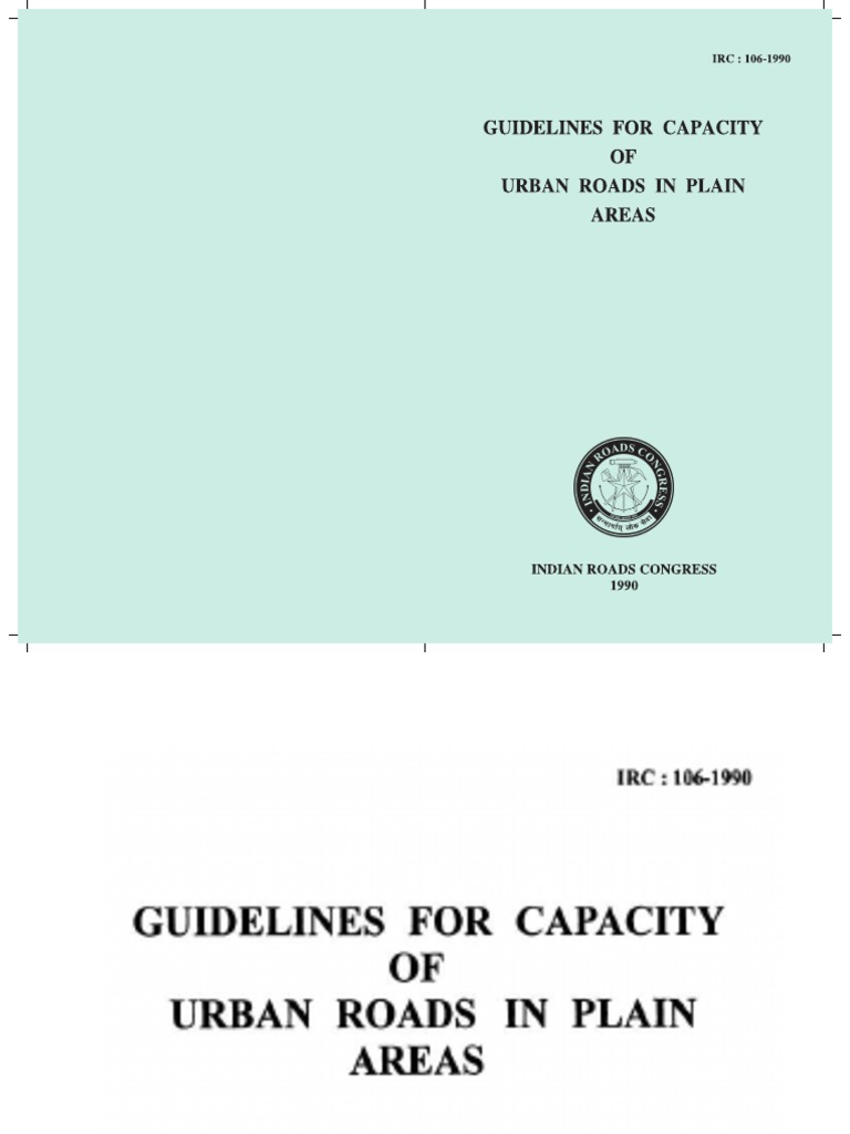 Irc Gov in 106 1990 | PDF | Traffic | Road Transport