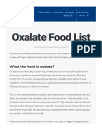 Oxalate Food List - Kidney Stone Diet With Jill Harris