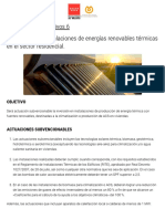 Programa 6. Sistemas Térmicos Renovables - Sector Residencial - Programa PRAAST Madrid. Energías Renovables
