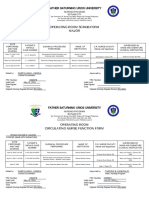 Operating Room Scrub Form Major: Father Saturnino Urios University