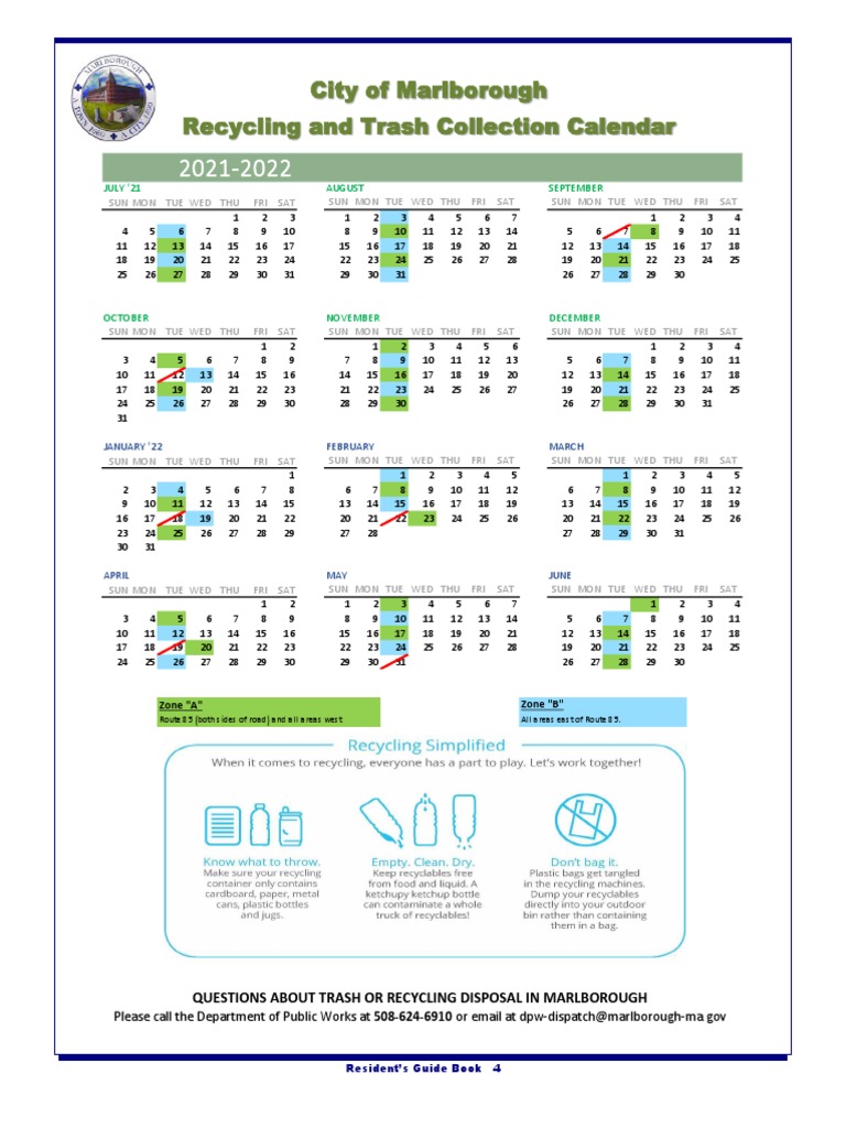 DPW Trash Calendar 20212022 1 PDF