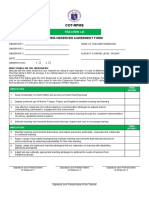 Appendix 3F COT RPMS Inter Observer Agreement Form For T I III For SY 2021 2022 in The Time of COVID 19
