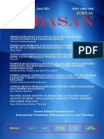 Jurnal Bebasan - Balai Bahasa Banten Vol 8 Juni 2021