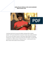 Viola Davis makes Oscars history as most nominated Black actress