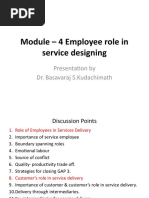 Module-4 Employee Role in Service Designing