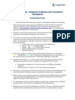 Intern Continuous Evaluation and Consequence Management Declaration Form - 2022 - V1.0