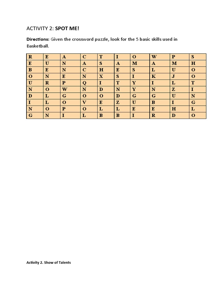 Basketball Activity | PDF | Athletic Sports | Sports Rules And Regulations