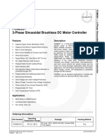 FCM8201 3-Phase Sinusoidal Brushless DC Motor Controller: Features Description