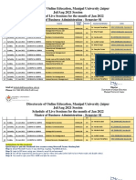 MBA - Sem1 - Live Session Schedule For The Month of Jan 2022