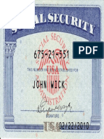 USA Social Security Card PSD Template