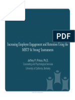 Increasing Employee Engagement and Retention Using The MBTI® & Strong® Instruments