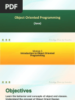 Module 5 Introduction To Object Oriented Programming