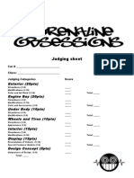 Judging Sheet