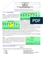 Guia 1. Moda Mediana y Media Aritmética