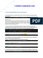 Résumé Mobile Codename One