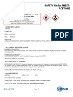 Safety Data Sheet: Acetone: CHEMTREC: (800) 424-9300