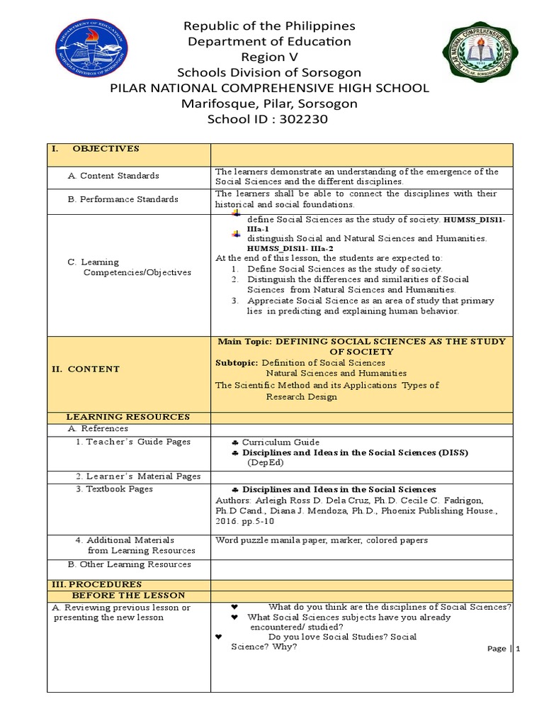 Defining Social Sciences and Disciplines | PDF | Science | Social Sciences