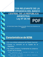 Carta - Org - BCRA. Aspectos Relevantes. Dr. Cagna