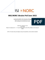 WSJ/NORC Ukraine Poll June 2022