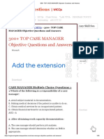 300+ TOP CASE MANAGER Objective Questions and Answers