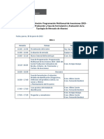 Agenda Del Programa de Capacitación 30.06 y 01.07