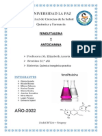 Fenolftaleína y Antocianina como indicadores de pH