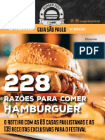 Guia do Burger Fest de SP apresenta 228 casas e 139 receitas de hambúrguer