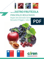 Catastro Frutícola Principales Resultados Región Del Libertador Bernardo OHiggins 2015