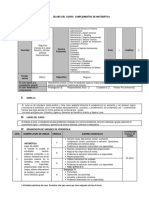 Sílabo Del Curso Complementos de Matemática