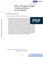 Did The COVID-19 Pandemic Trigger Nostalgia? Evidence of Music Consumption On Spotify