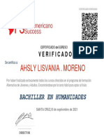 Certificado de Egreso - Diploma de Bachiller 2021