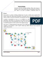 Packet Switching: Unit III Swithching